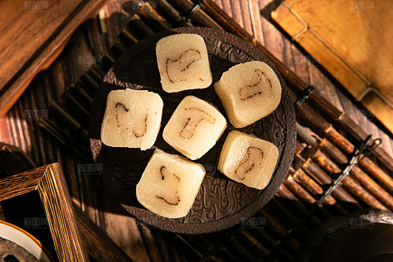 糯米糍高清美食摄影图