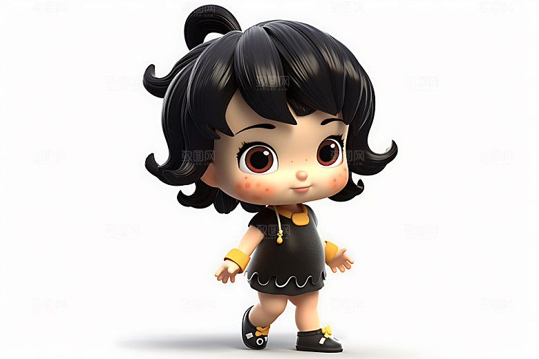 女宝宝3D儿童人物形象