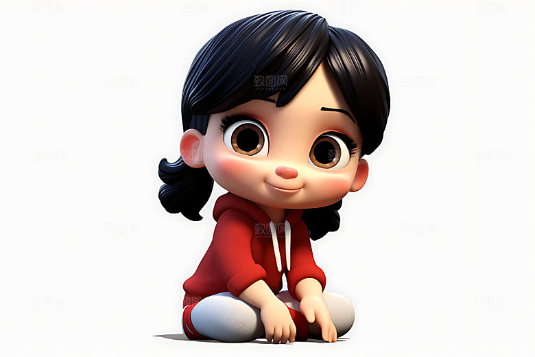 女宝宝可爱3D人物形象