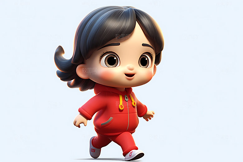 女宝宝可爱婴儿人物形象