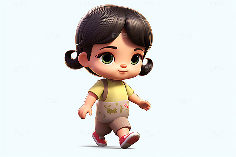 女宝宝婴儿立体人物形象