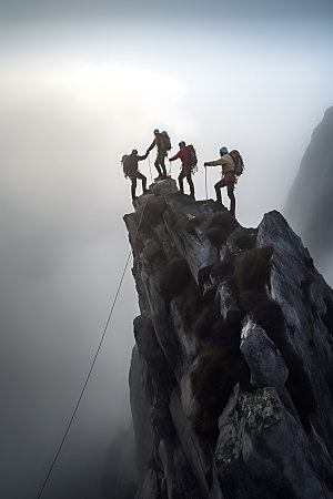 攀登攀岩登山摄影图