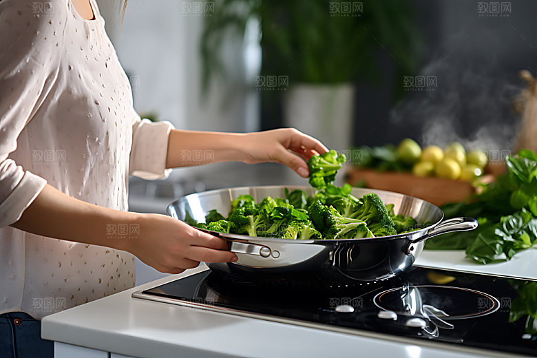 烹饪操作间高清摄影图