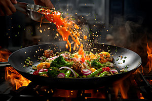 烹饪高清美食制作摄影图