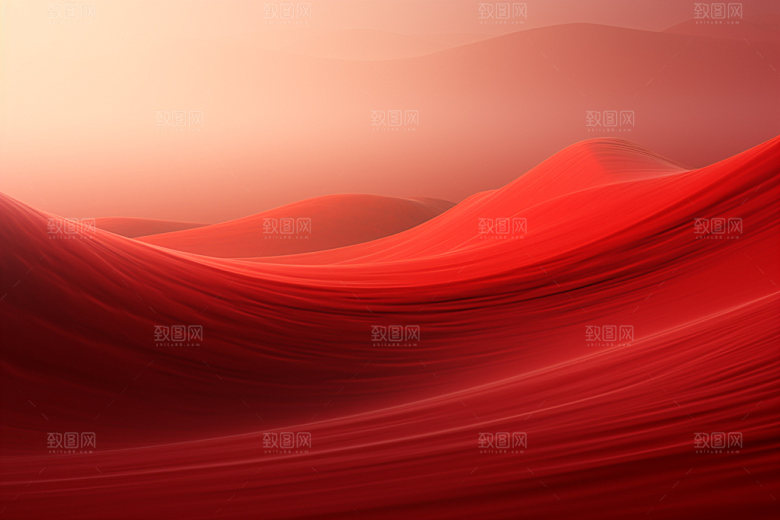 红色飘带大气喜庆背景图