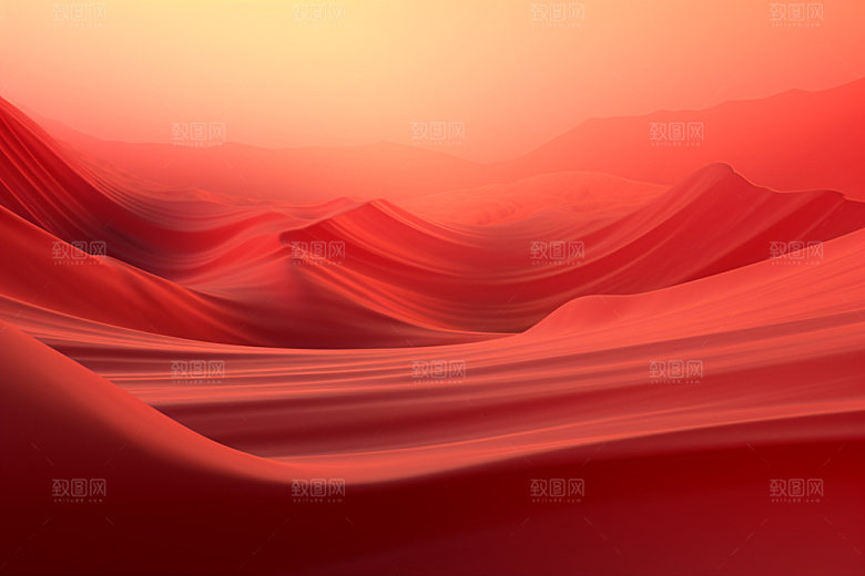 红色飘带大气喜庆背景图