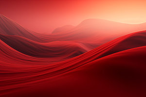 红色飘带丝绸展板背景图
