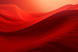 红色飘带丝绸丝滑背景图