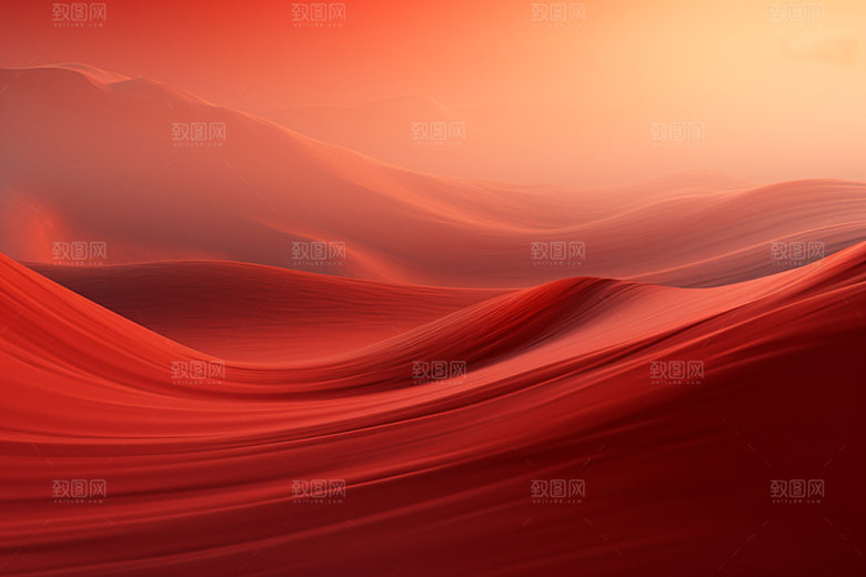 红色飘带大气喜庆背景图