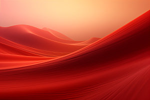 红色飘带抽象质感背景图