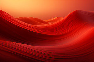 红色飘带丝绸大红背景图