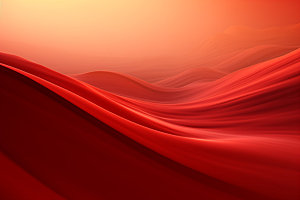 红色飘带丝绸质感背景图
