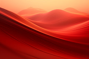 红色飘带简约大气背景图