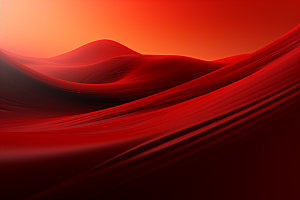 红色飘带海报丝绸背景图