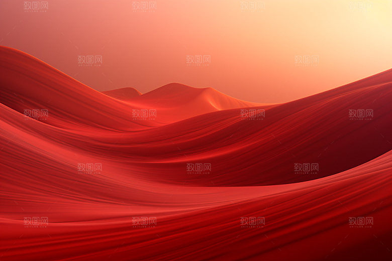 红色飘带年会喜报背景图
