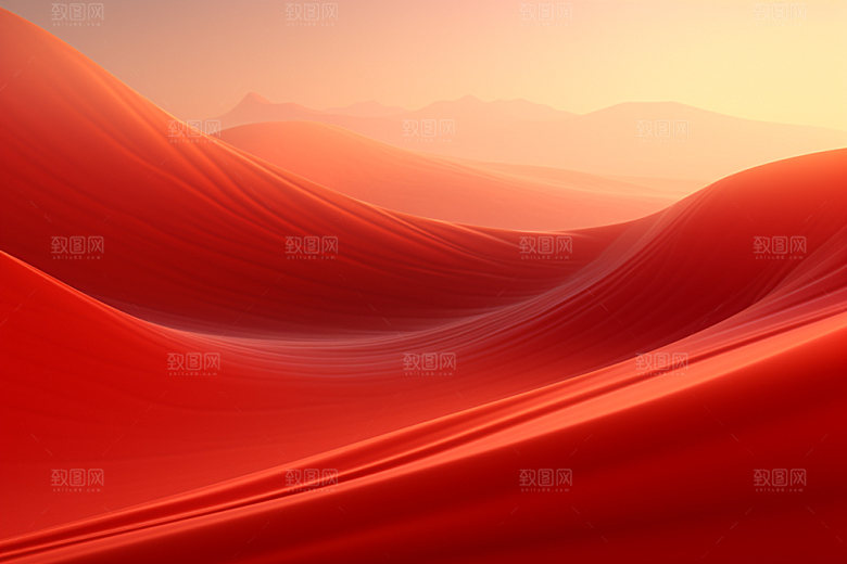 红色飘带丝绸党建背景图