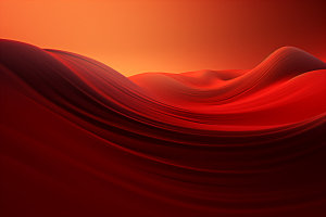 红色飘带喜庆抽象背景图