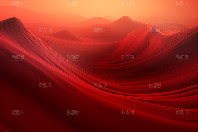 红色飘带喜庆大气背景图