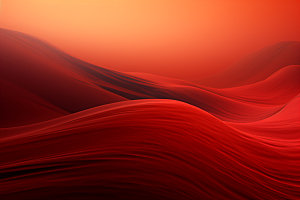 红色飘带抽象简约背景图