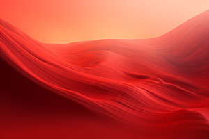 红色飘带抽象简约背景图