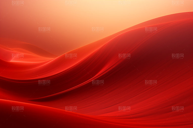 红色飘带年会喜庆背景图
