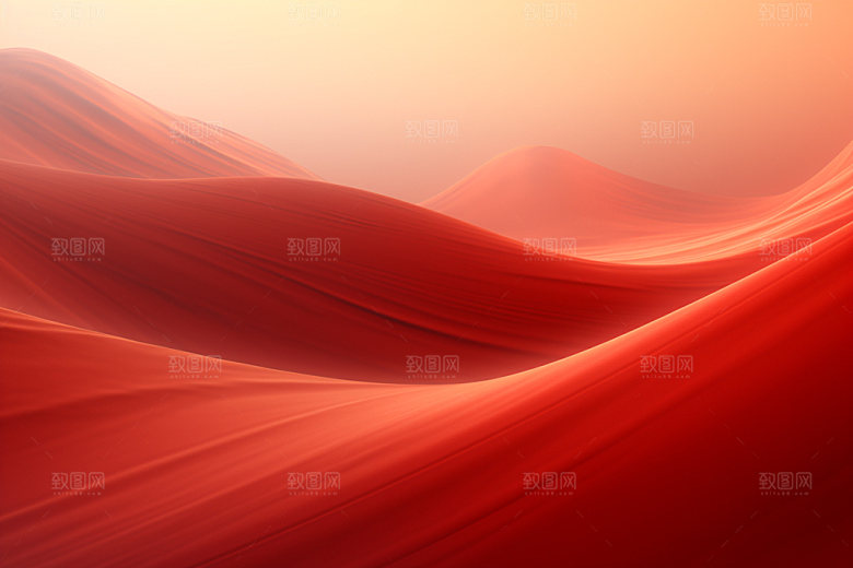 红色飘带展板年会背景图