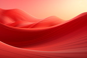 红色飘带丝滑质感背景图