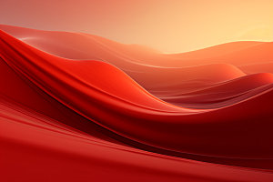 红色飘带大红丝绸背景图