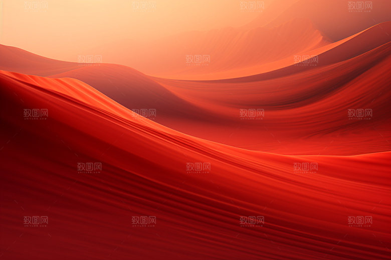 红色飘带年会丝滑背景图