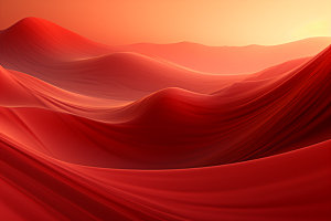 红色飘带大气大红背景图