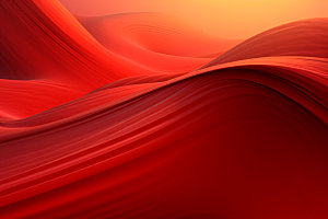 红色飘带展板抽象背景图