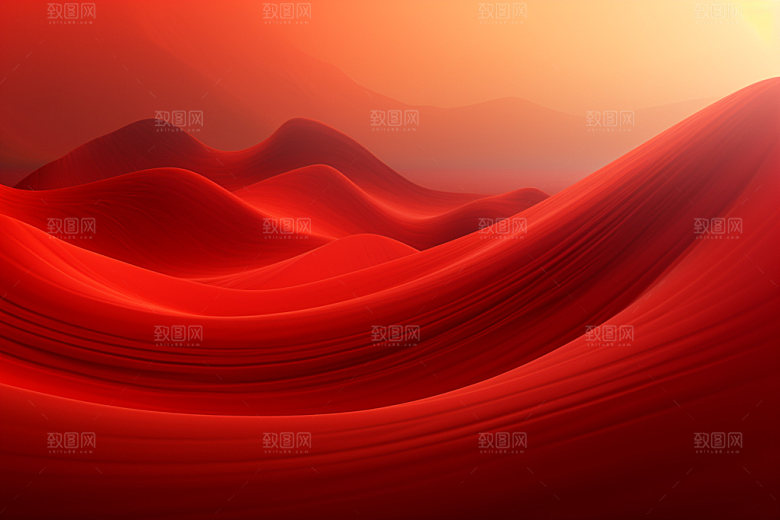 红色飘带大气喜报背景图