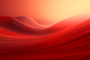 红色飘带丝滑海报背景图