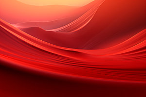 红色飘带抽象喜报背景图