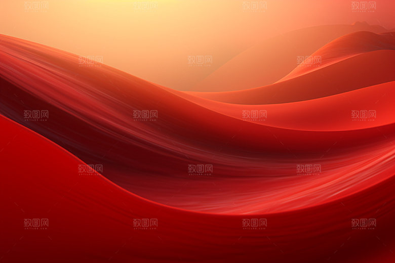 红色飘带大气喜庆背景图