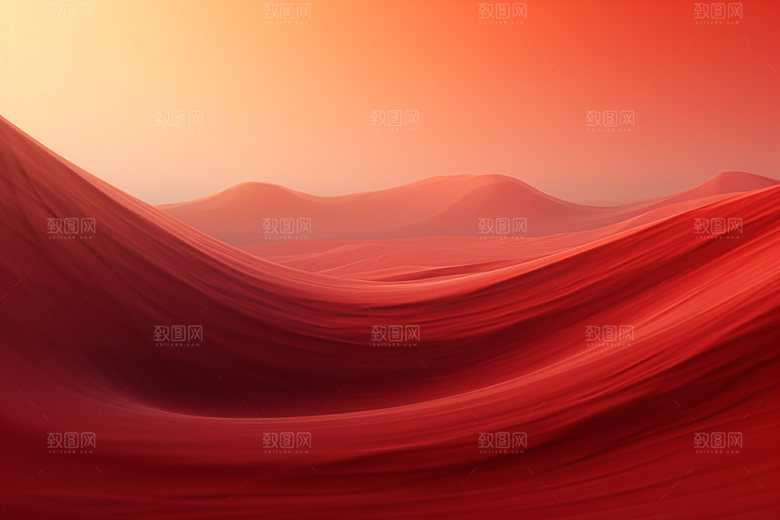 红色飘带大红展板背景图