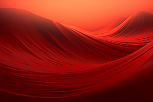 红色飘带丝滑丝绸背景图