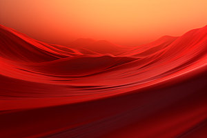 红色飘带年会质感背景图