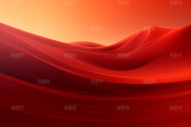 红色飘带年会党建背景图
