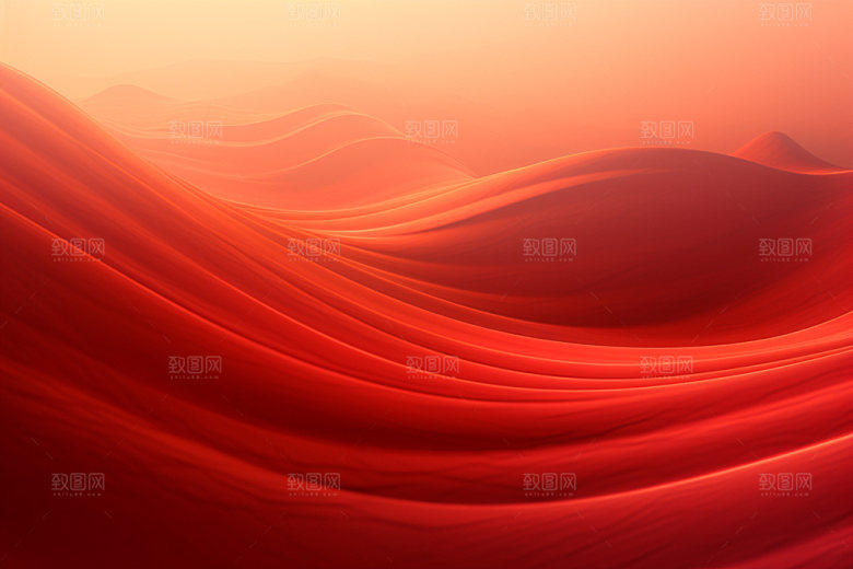 红色飘带喜庆丝绸背景图