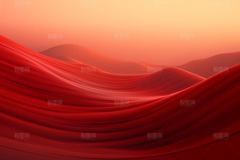 红色飘带喜庆大气背景图