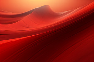 红色飘带展板丝绸背景图