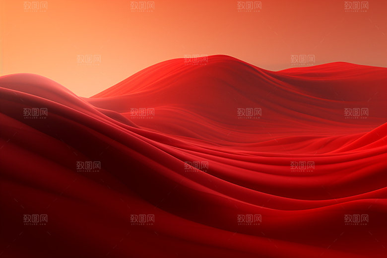 红色飘带展板党建背景图