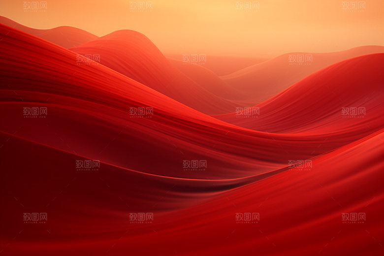 红色飘带丝绸党建背景图