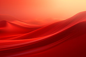 红色飘带丝绸海报背景图