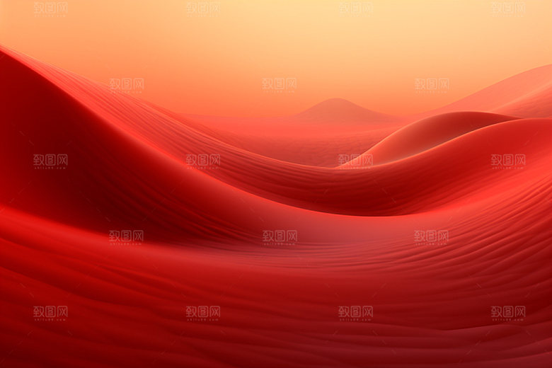 红色飘带海报喜庆背景图