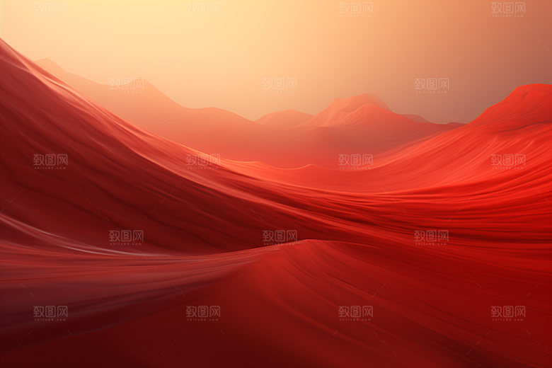 红色飘带年会喜庆背景图