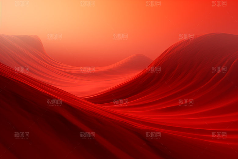 红色飘带大红丝绸背景图