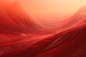 红色飘带质感大气背景图