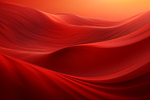 红色飘带展板抽象背景图